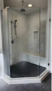 Neo-Angle-Clear-Glass-Shower-Door-Seattle